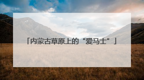 内蒙古草原上的“爱马士”
