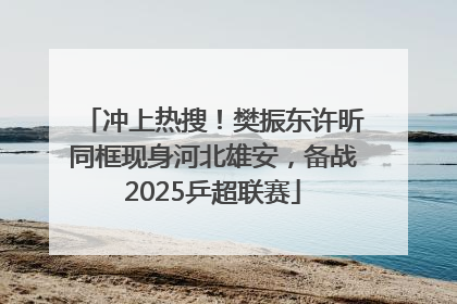 冲上热搜！樊振东许昕同框现身河北雄安，备战2025乒超联赛