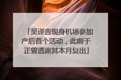 吴谨言现身机场参加产后首个活动，此前于正曾透露其本月复出
