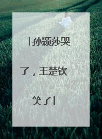 孙颖莎哭了，王楚钦笑了