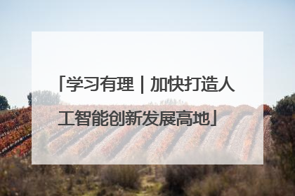 学习有理｜加快打造人工智能创新发展高地