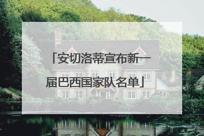 安切洛蒂宣布新一届巴西国家队名单