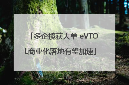 多企揽获大单 eVTOL商业化落地有望加速