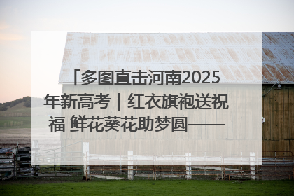 多图直击河南2025年新高考｜红衣旗袍送祝福 鲜花葵花助梦圆——尉氏县高考暖心送考