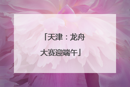 天津：龙舟大赛迎端午