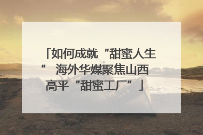 如何成就“甜蜜人生” 海外华媒聚焦山西高平“甜蜜工厂”