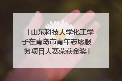 山东科技大学化工学子在青岛市青年志愿服务项目大赛荣获金奖