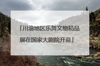 川渝地区乐舞文物精品展在国家大剧院开幕