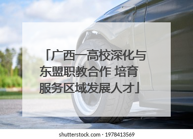 广西一高校深化与东盟职教合作 培育服务区域发展人才
