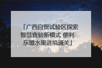 广西自贸试验区探索智慧查验新模式 便利东盟水果进境通关