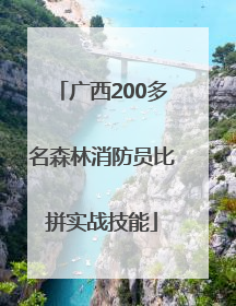 广西200多名森林消防员比拼实战技能