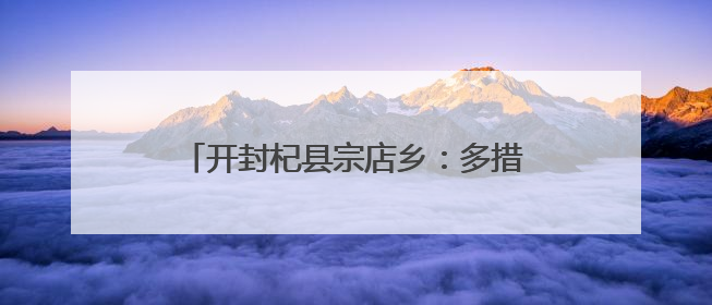 开封杞县宗店乡：多措并举保障“三夏”生产