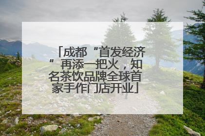 成都“首发经济”再添一把火，知名茶饮品牌全球首家手作门店开业