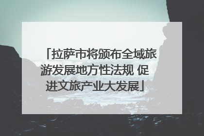 拉萨市将颁布全域旅游发展地方性法规 促进文旅产业大发展