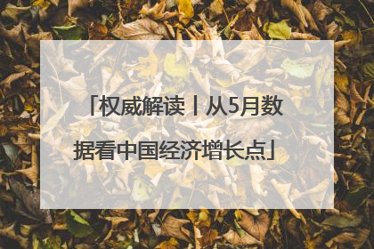 权威解读丨从5月数据看中国经济增长点