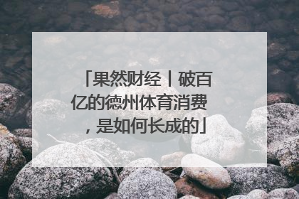 果然财经丨破百亿的德州体育消费，是如何长成的