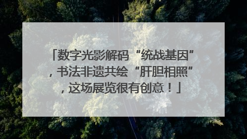 数字光影解码“统战基因”，书法非遗共绘“肝胆相照”，这场展览很有创意！