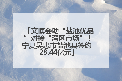 文博会助“盐池优品”对接“湾区市场”！宁夏吴忠市盐池县签约28.44亿元