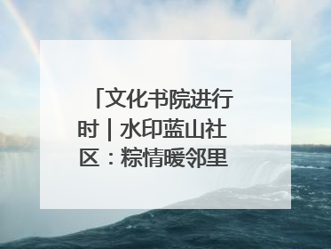 文化书院进行时｜水印蓝山社区：粽情暖邻里，端午共安康