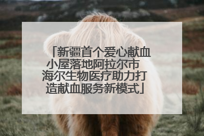 新疆首个爱心献血小屋落地阿拉尔市 海尔生物医疗助力打造献血服务新模式