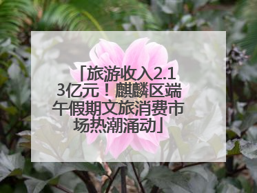 旅游收入2.13亿元！麒麟区端午假期文旅消费市场热潮涌动