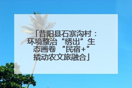 昔阳县石寨沟村：环境整治“绣出”生态画卷 “民宿+”撬动农文旅融合