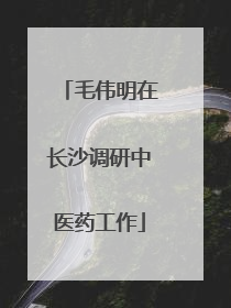 毛伟明在长沙调研中医药工作