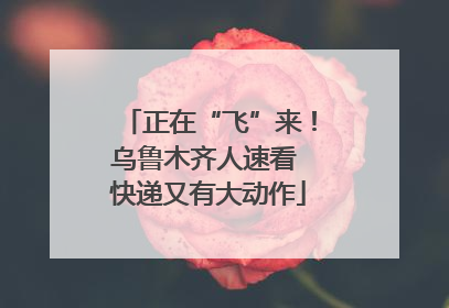 正在“飞”来！乌鲁木齐人速看 快递又有大动作