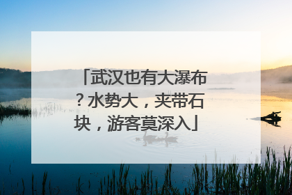 武汉也有大瀑布？水势大，夹带石块，游客莫深入