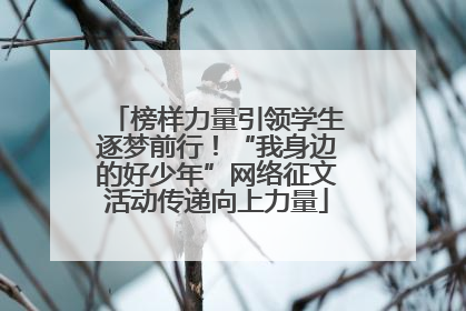 榜样力量引领学生逐梦前行！“我身边的好少年”网络征文活动传递向上力量