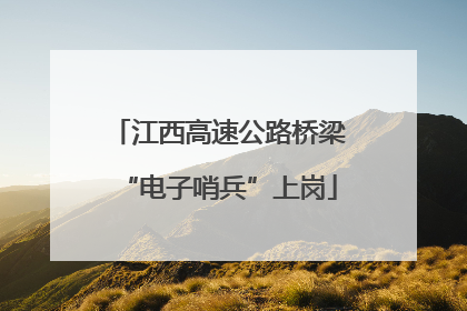 江西高速公路桥梁“电子哨兵”上岗