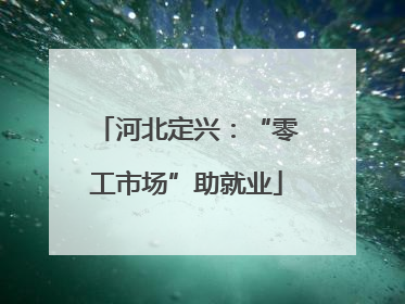 河北定兴：“零工市场”助就业