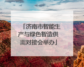 济南市智能生产与绿色智造供需对接会举办