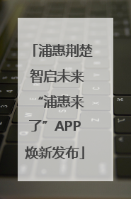 浦惠荆楚 智启未来 “浦惠来了”APP焕新发布