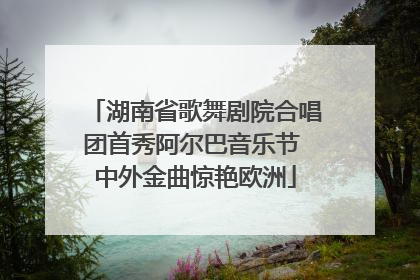 湖南省歌舞剧院合唱团首秀阿尔巴音乐节 中外金曲惊艳欧洲
