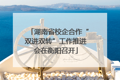 湖南省校企合作“双进双转”工作推进会在衡阳召开