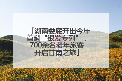 湖南娄底开出今年首趟“银发专列”，700余名老年旅客开启甘南之旅