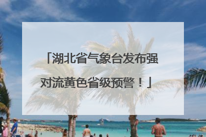 湖北省气象台发布强对流黄色省级预警！