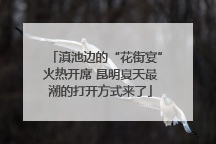 滇池边的“花街宴”火热开席 昆明夏天最潮的打开方式来了