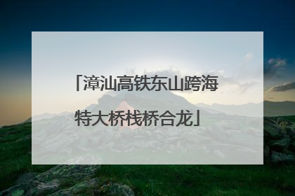 漳汕高铁东山跨海特大桥栈桥合龙