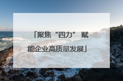 聚焦“四力” 赋能企业高质量发展