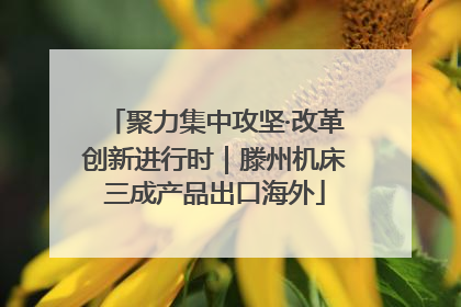 聚力集中攻坚·改革创新进行时｜滕州机床三成产品出口海外