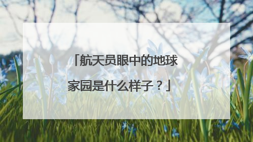 航天员眼中的地球家园是什么样子？