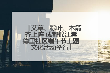 艾草、粽叶、木箭齐上阵 成都锦江崇德里社区端午节主题文化活动举行