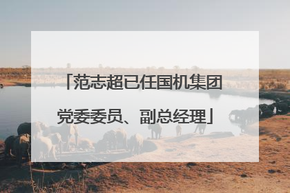 范志超已任国机集团党委委员、副总经理