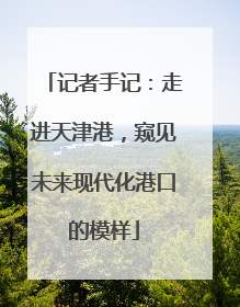 记者手记：走进天津港，窥见未来现代化港口的模样