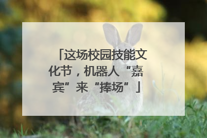 这场校园技能文化节，机器人“嘉宾”来“捧场”
