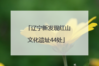 辽宁新发现红山文化遗址44处