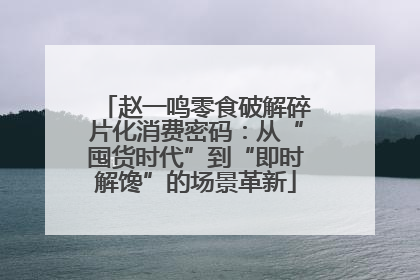 赵一鸣零食破解碎片化消费密码：从“囤货时代”到“即时解馋”的场景革新