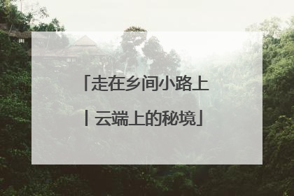 走在乡间小路上丨云端上的秘境